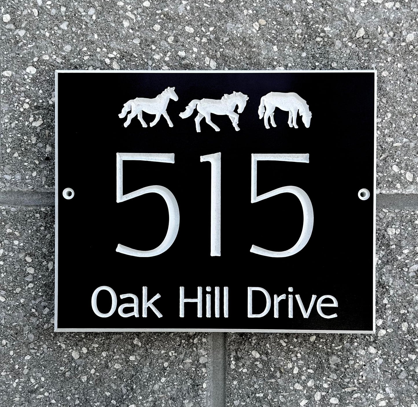 Horses Design Rectangle Style