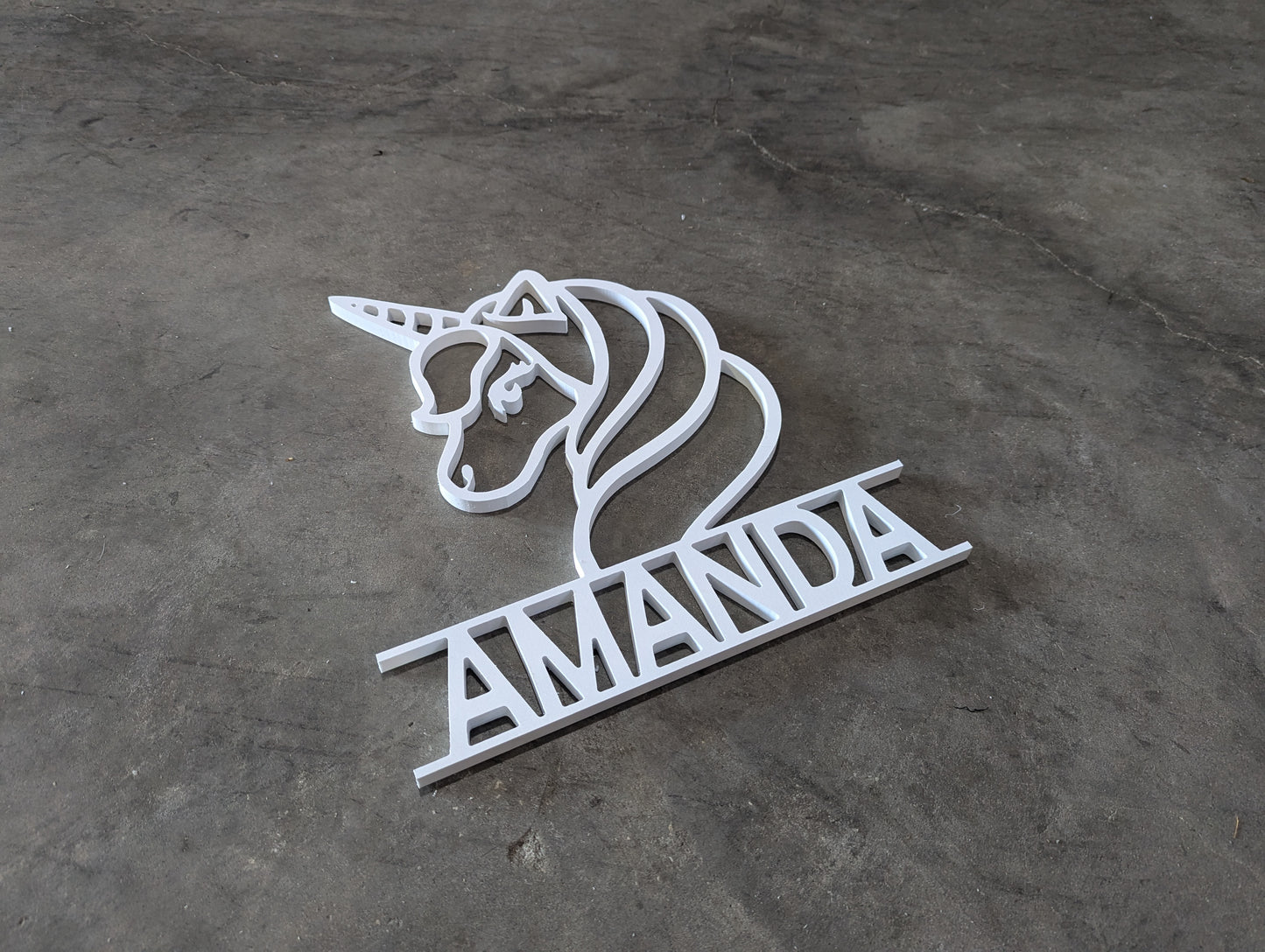 Custom Kids name Sign - Unicorn
