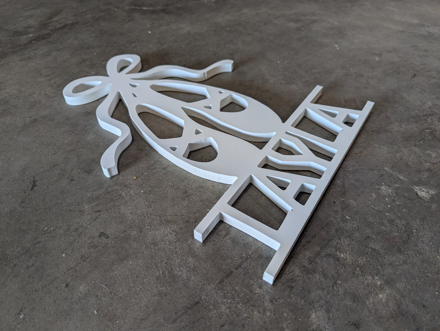 Custom Kids name Sign - Ballet slippers