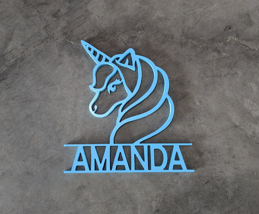 Custom Kids name Sign - Unicorn