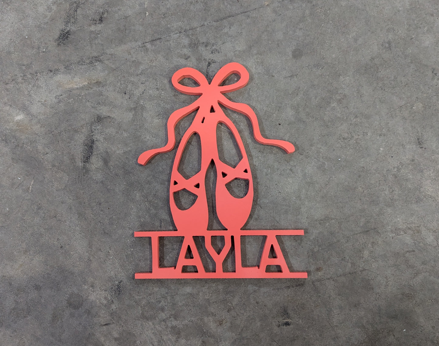 Custom Kids name Sign - Ballet slippers