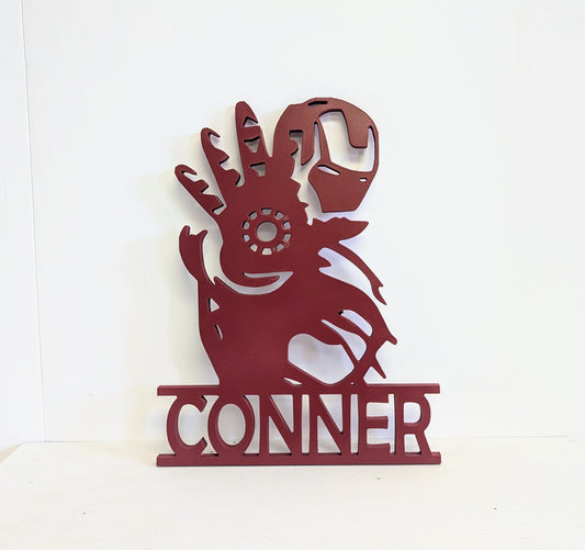 Custom Kids name Sign - Ironmann