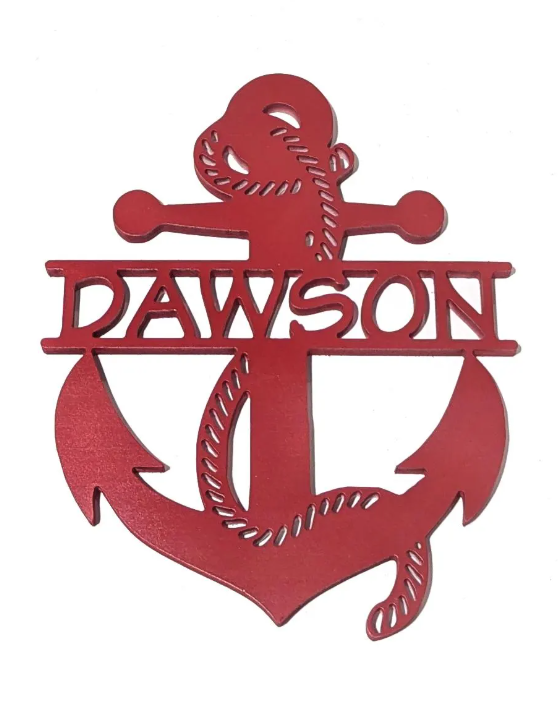 Nautical welcome sign