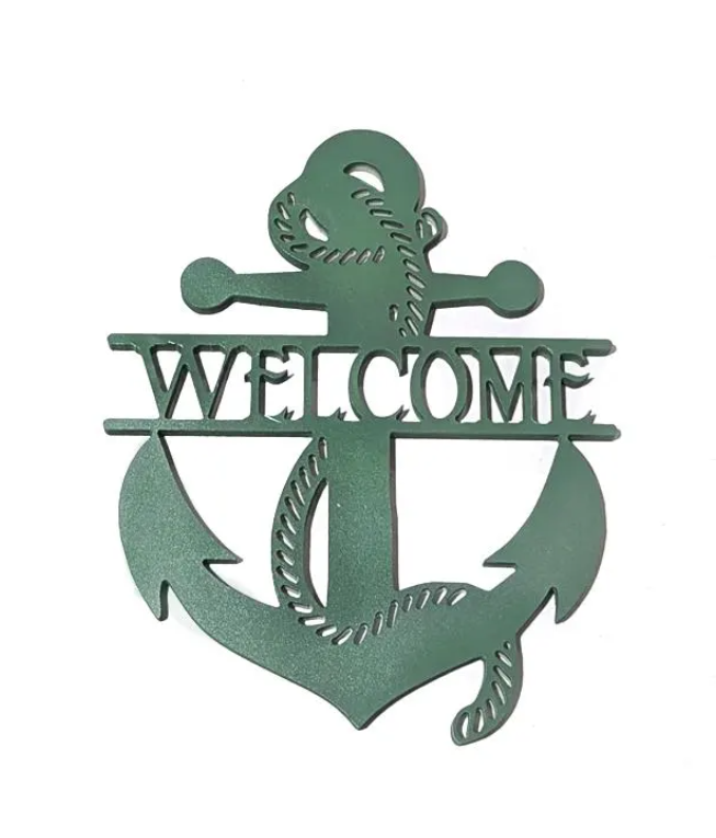 Nautical welcome sign