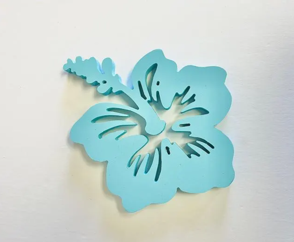 Custom PVC Wall Art - Hibiscus flower