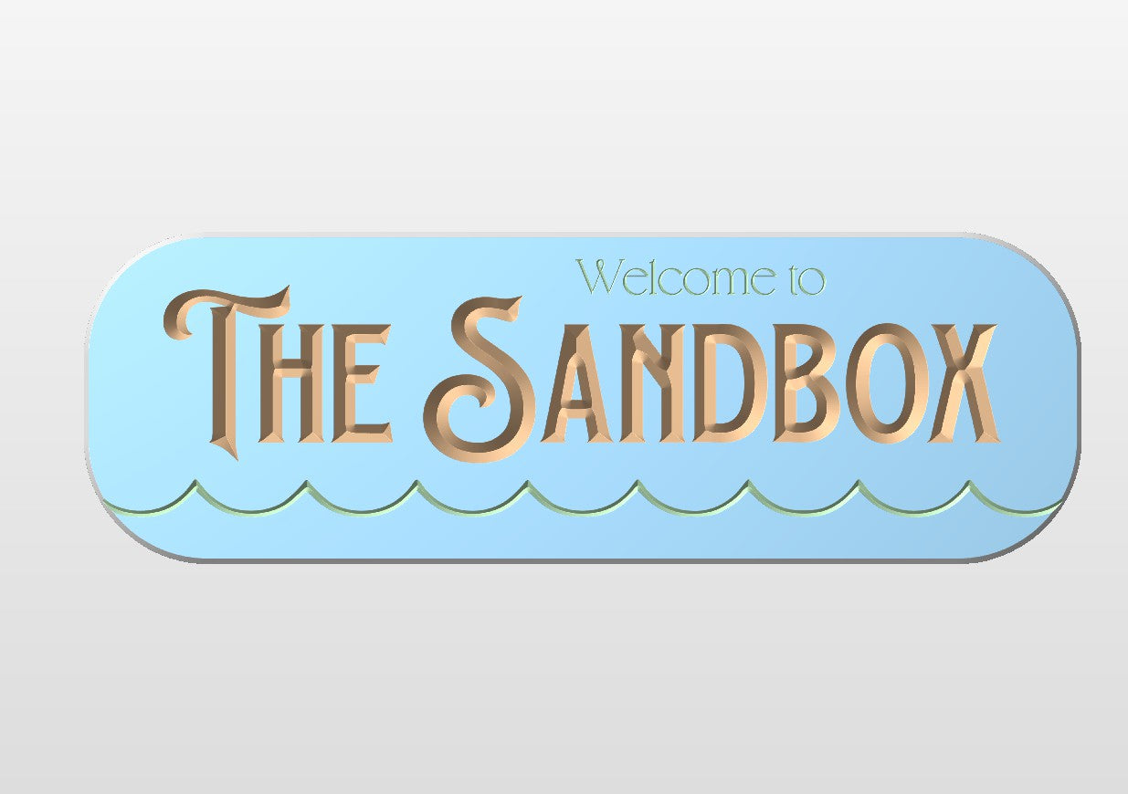 "The Sandbox" sign