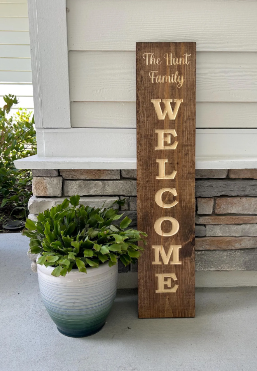 Custom Wood Sign- Welcome Front Porch Sign