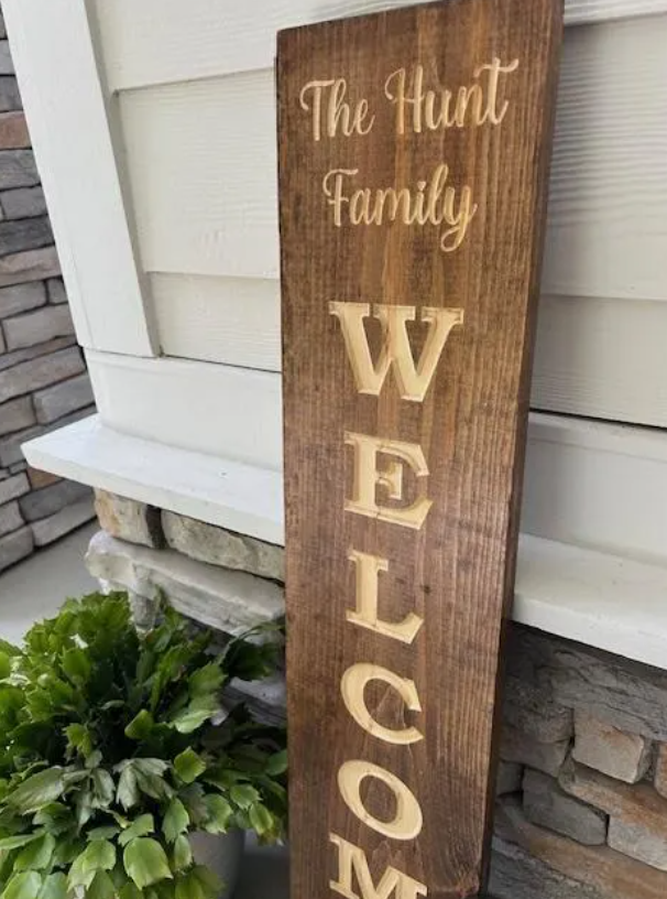 Custom Wood Sign- Welcome Front Porch Sign