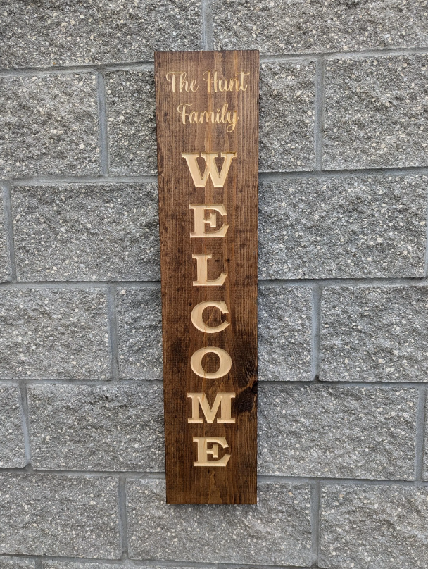 Custom Wood Sign- Welcome Front Porch Sign