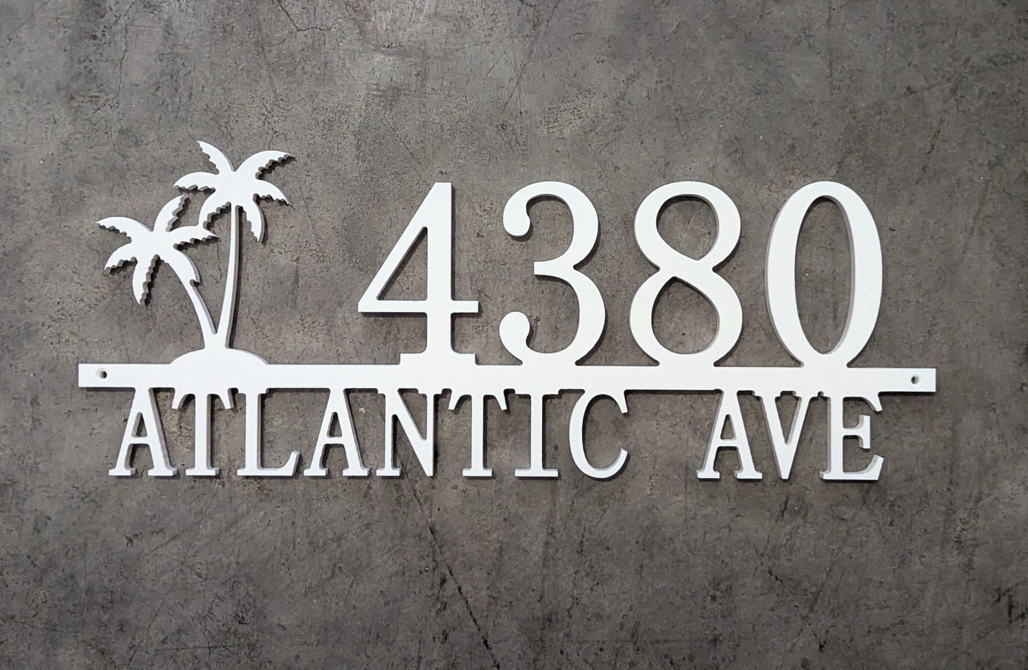 Cut Thru Number Plaques