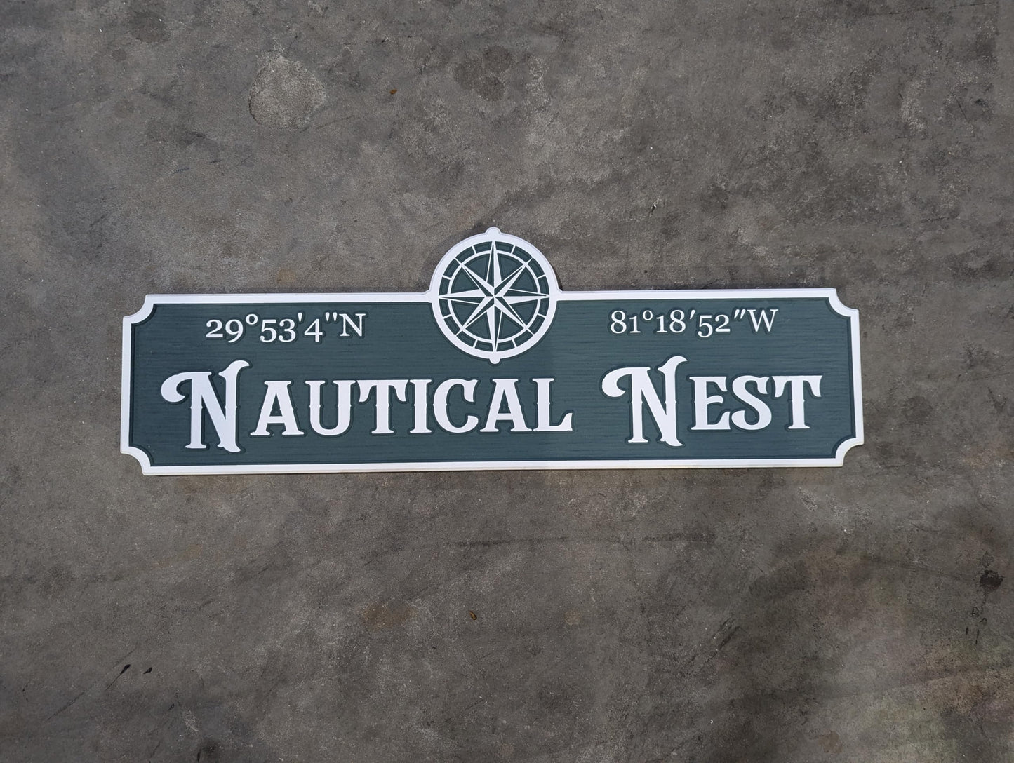 "Nautical Nest" With Compass Rose