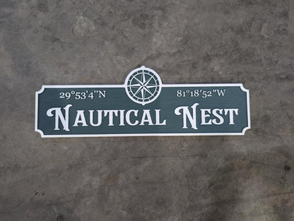 "Nautical Nest" With Compass Rose