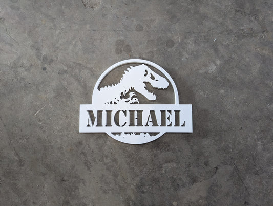 Custom Kids name Sign - Jurassic