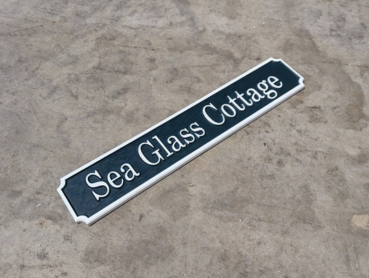 "Sea Glass" Quarter board sign