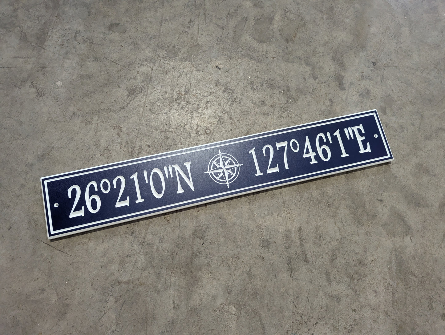 GPS Coordinates sign