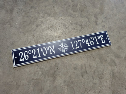 GPS Coordinates sign