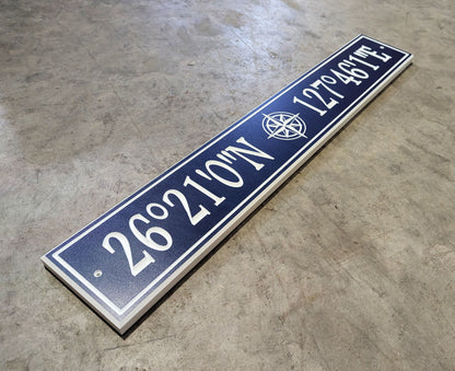 GPS Coordinates sign