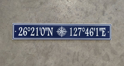 GPS Coordinates sign