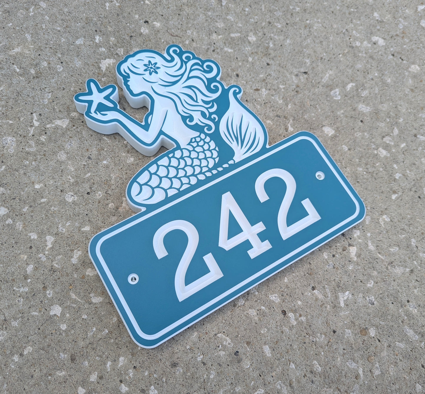 Mermaid House Numbers