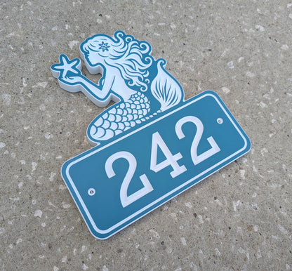 Mermaid House Numbers