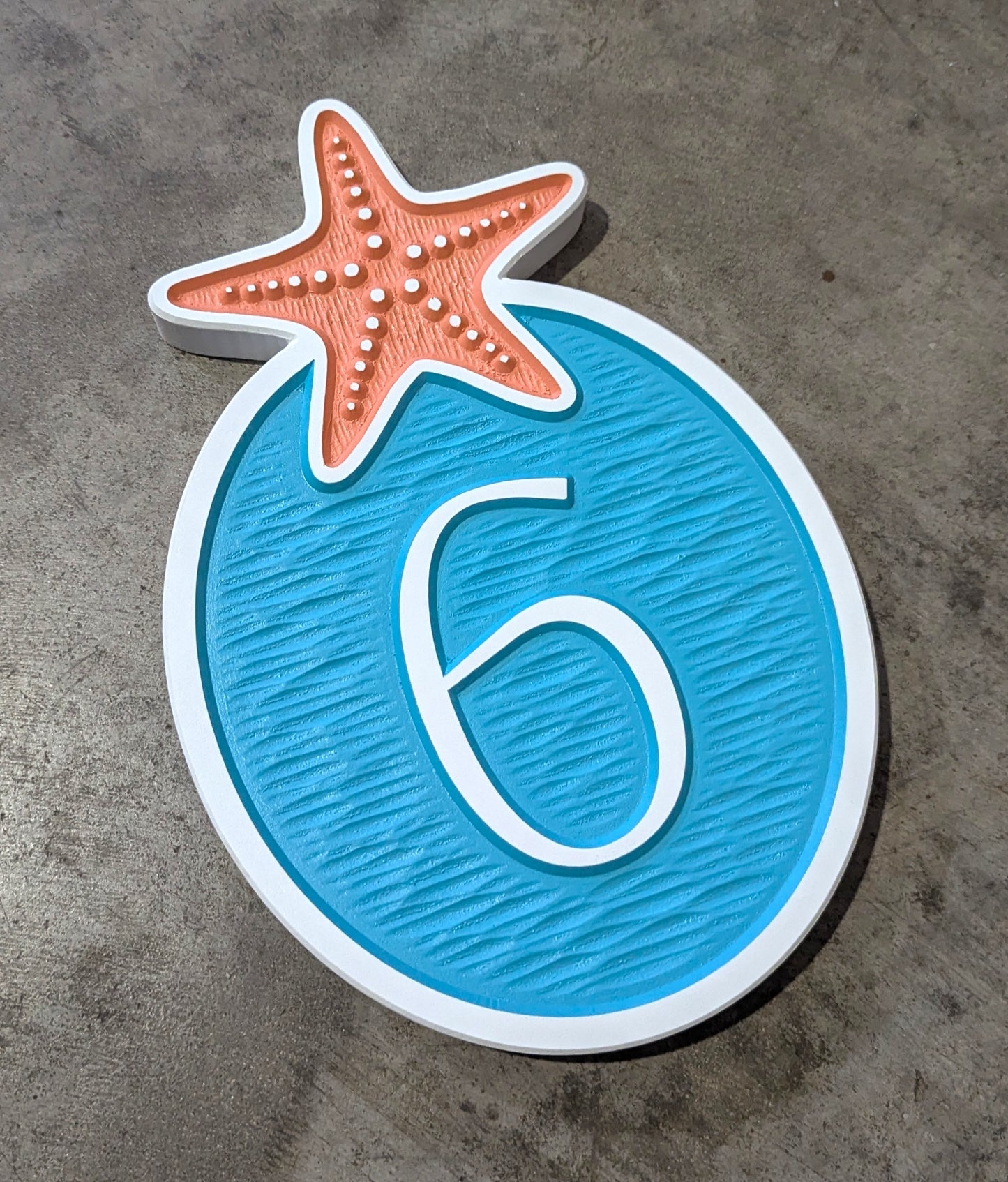 Starfish Number Plaque
