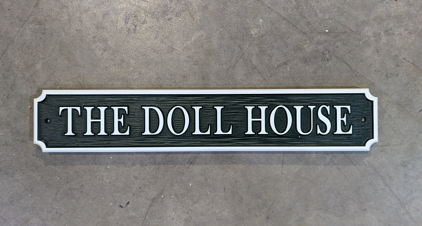 "Sea Glass" Quarter board sign