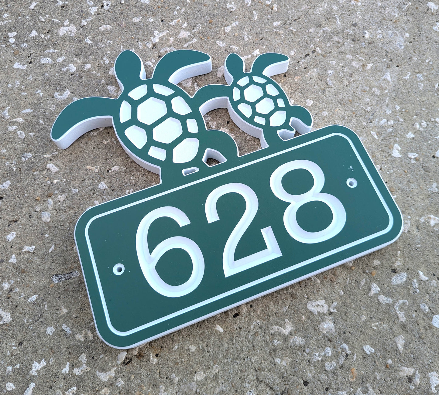 Sea Turtle House Numbers