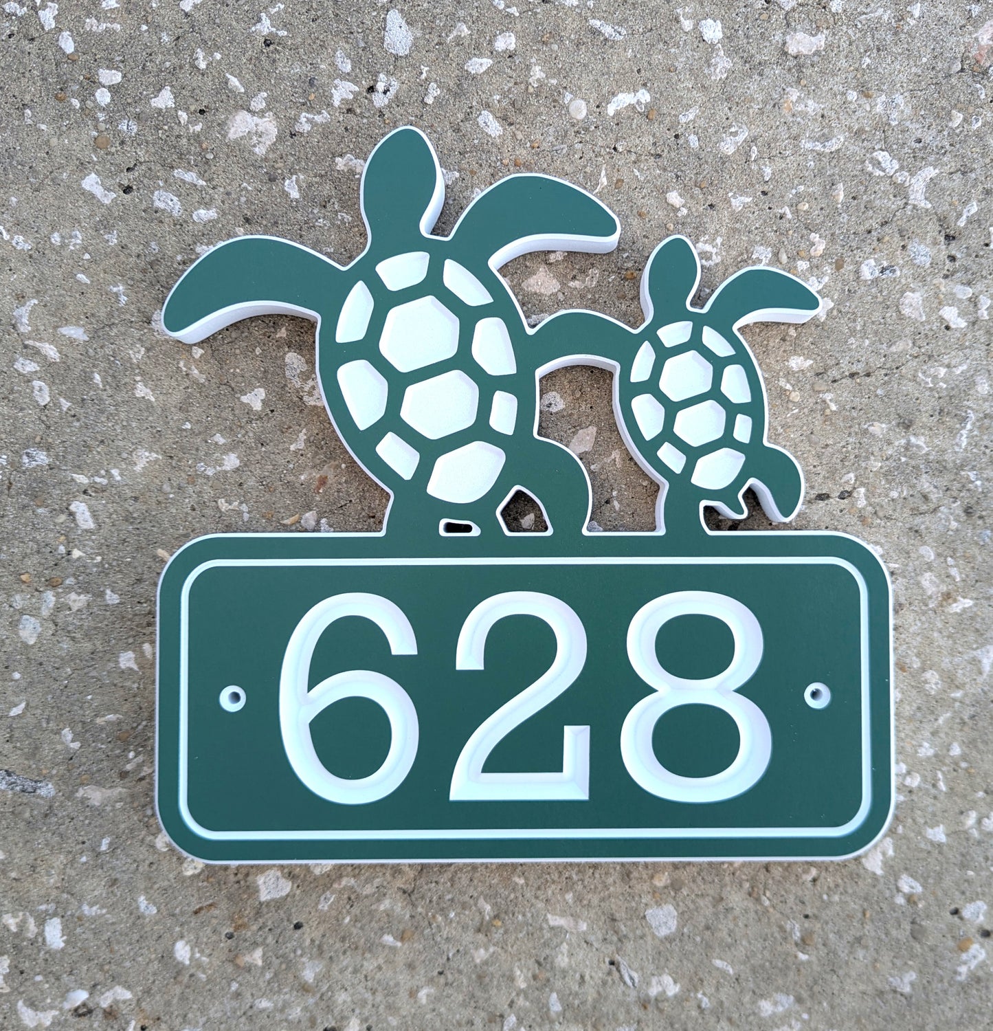 Sea Turtle House Numbers