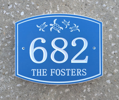 Sea Turtle Design with Rounded Top & Bottom