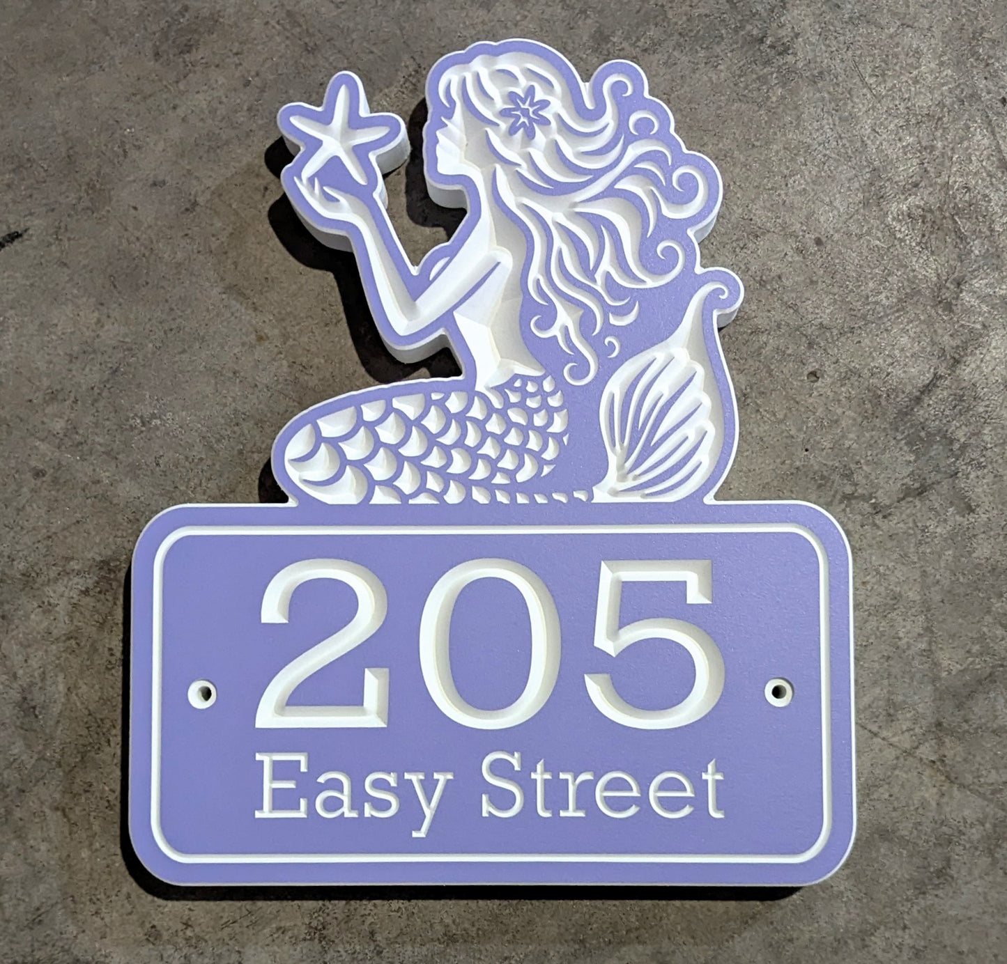 Mermaid House Numbers