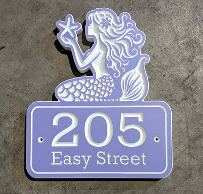 Mermaid House Numbers