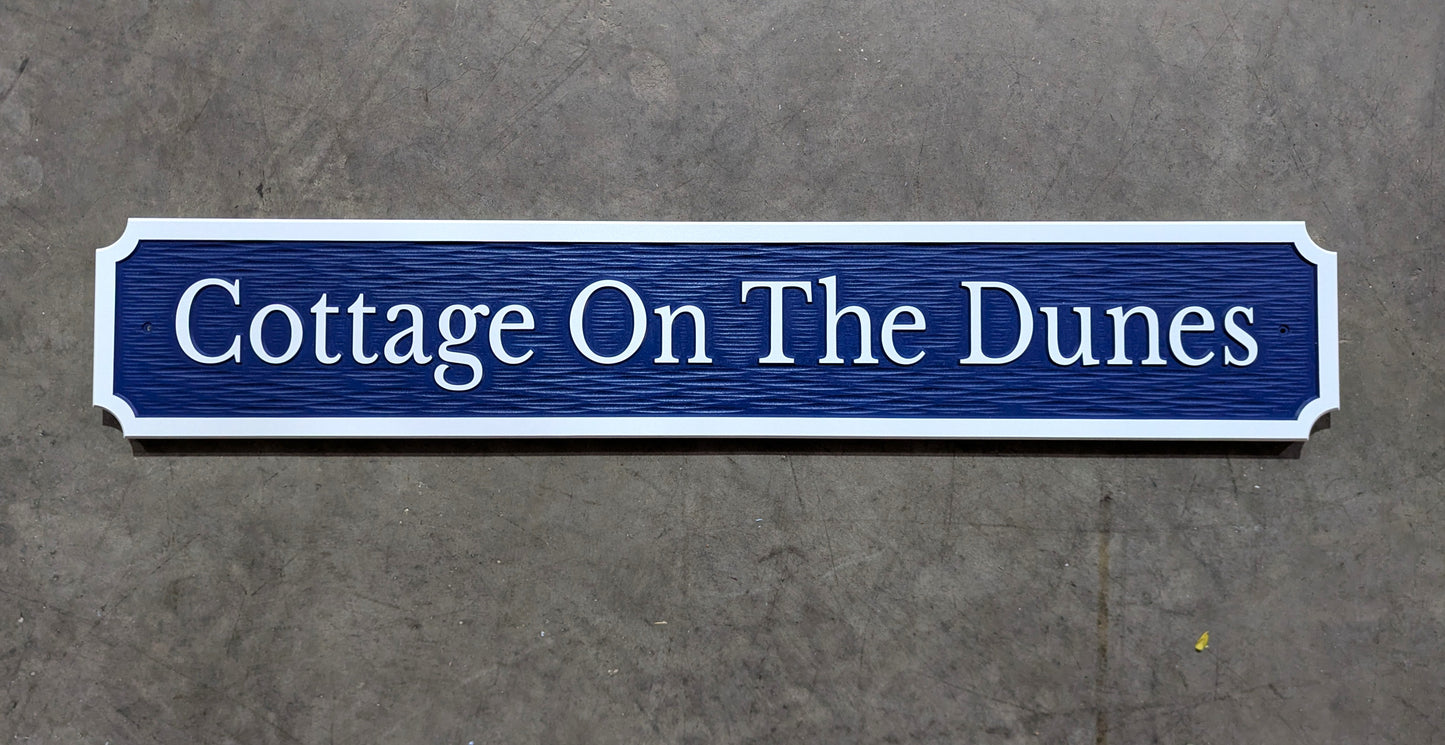"Sea Glass" Quarter board sign