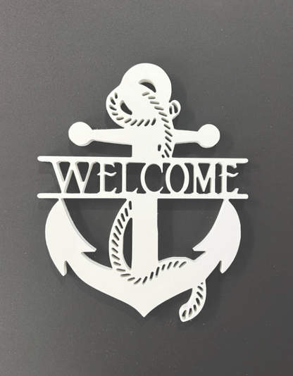 Nautical welcome sign