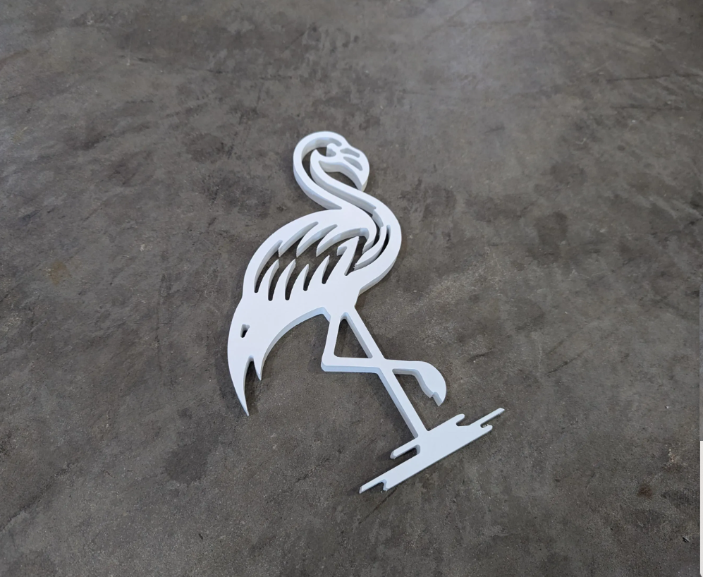 Custom PVC Wall Animal- Flamingo