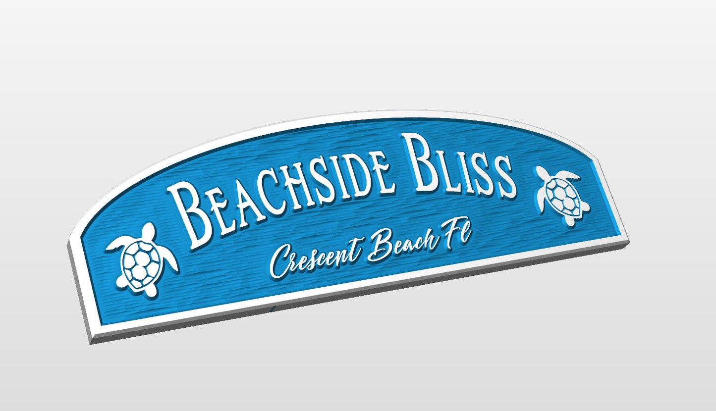 "Beachside Bliss" With Turtles