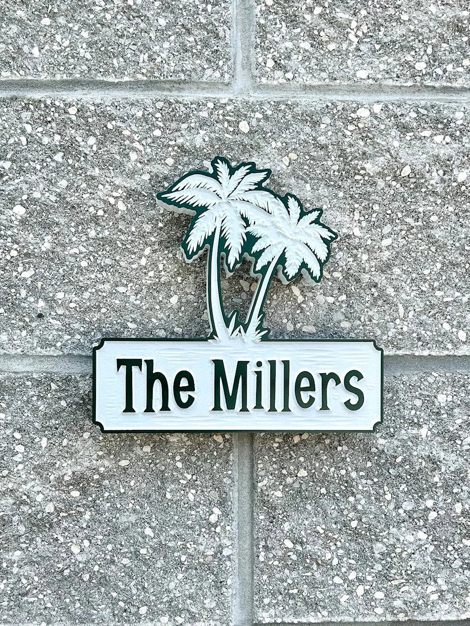 Custom Name Sign with Palm trees