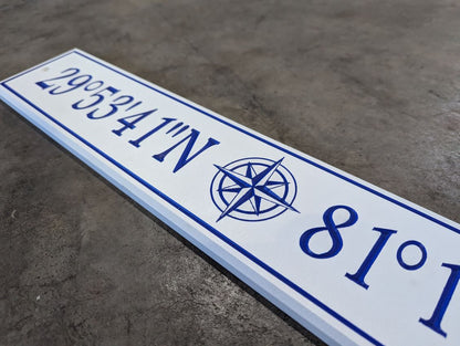 GPS Coordinates sign