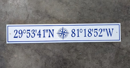 GPS Coordinates sign