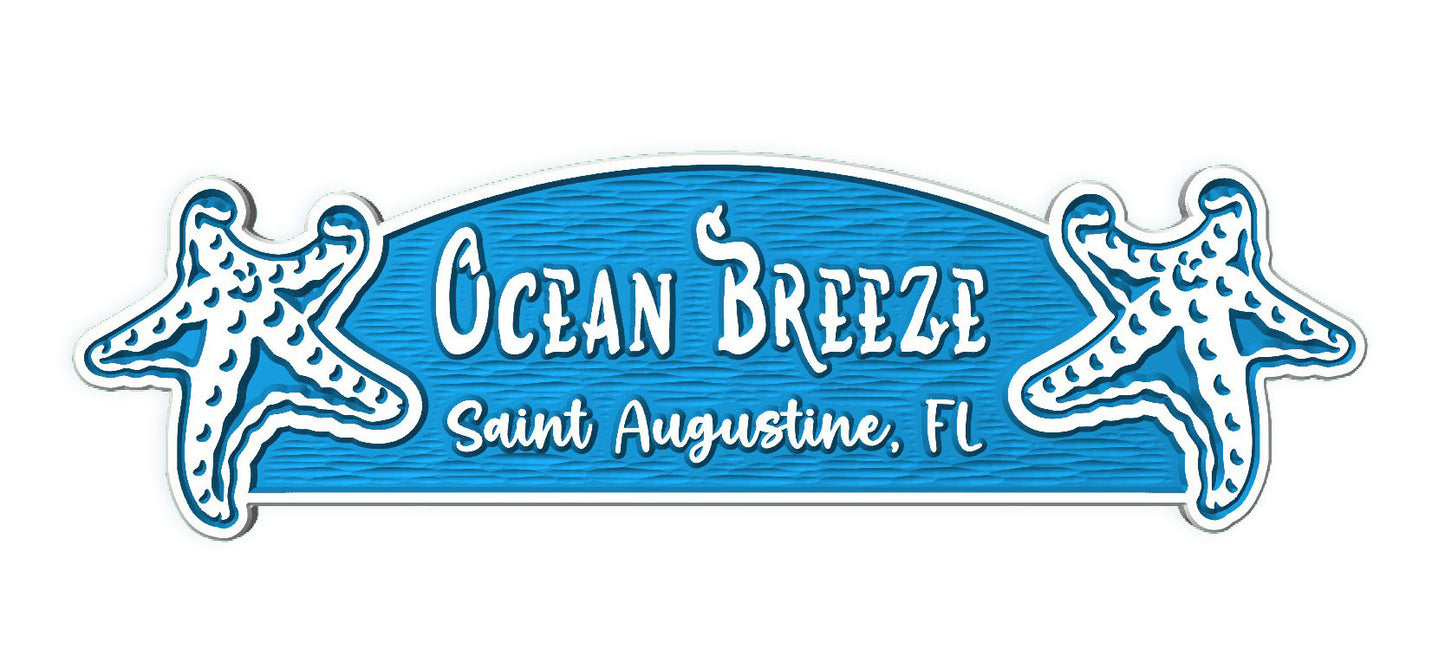 "Ocean Breeze" With Starfish