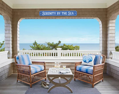 "Serenity by the sea" Quarter board sign